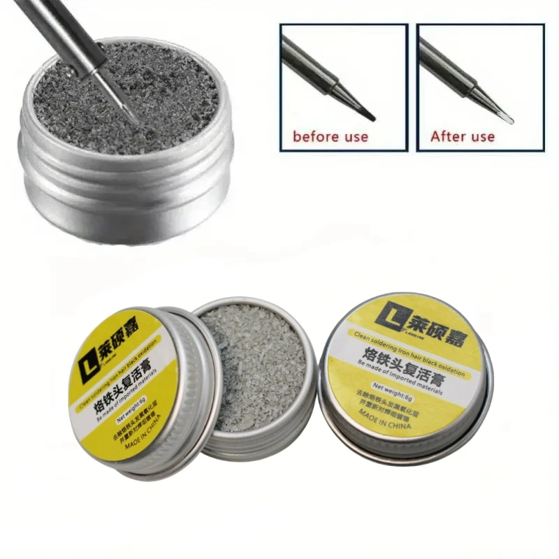 팁 리프레셔 전기 납땜 다리미 크림 산화물 납땜 다리미 팁, 클린 페이스트 전문 수리 도구, 6g, 20g Best5 팁 리프레셔 전기 납땜 다리미 크림 산화물 납땜 다리미 팁, 클린 페이스트 전문 수리 도구, 6g, 20g Best5