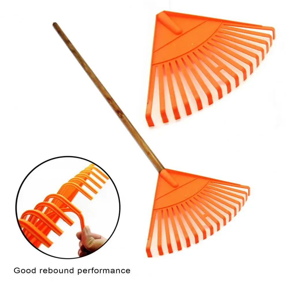 Grass Rake Plastic Long Lasting Easy Installation Weed Puller Tool Wide Application Large Leaf Lawn Rake Garden Accessories weed puller