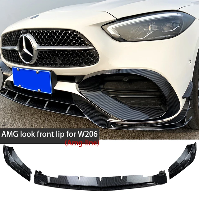 Auto Frontlippe Frontspoiler für Benz C Class W206 C200 C300 Sport 2D 4D  2019 2020, Auto Front Stoßstangen Lippen Spoiler Bodykit, Auto Frontspoiler  Frontstoßstange Lippe Splitter : : Auto & Motorrad