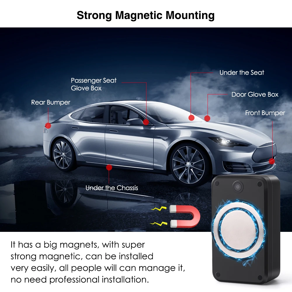 4G Car Tracker MiCODUS ML500G Strong Magnetic Asset GPS Tracking Device Temperature Monitoring Fleet GPS Tracking System