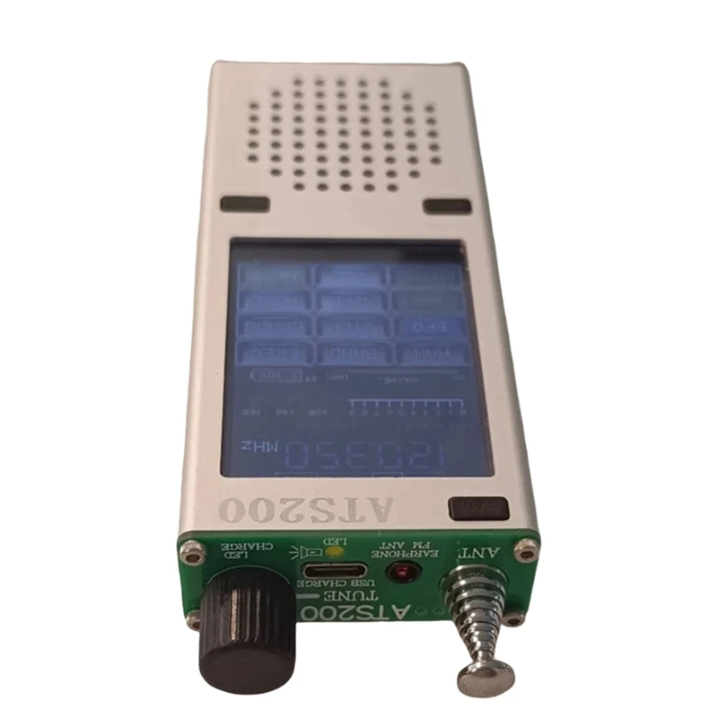 ATS200 풀 밴드 라디오 SI4732 + ESP32 + 블루투스 + 2.4 인치 터치 디스플레이 FM AM LSB 멀티 모드 라디오, 내구성 쉬운 설치, 사용하기 쉬운