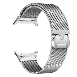 Magnetic Milanese Metal Bracelet Strap - No Gaps Design - Watch 8 40mm 44mm (Silver silver)