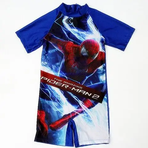 

Hot Spiderman Swimsuit Cartoon Children's Cute Boy Swimming Suit Small and Medium One-piece Baby Quick Dry Sunscreen