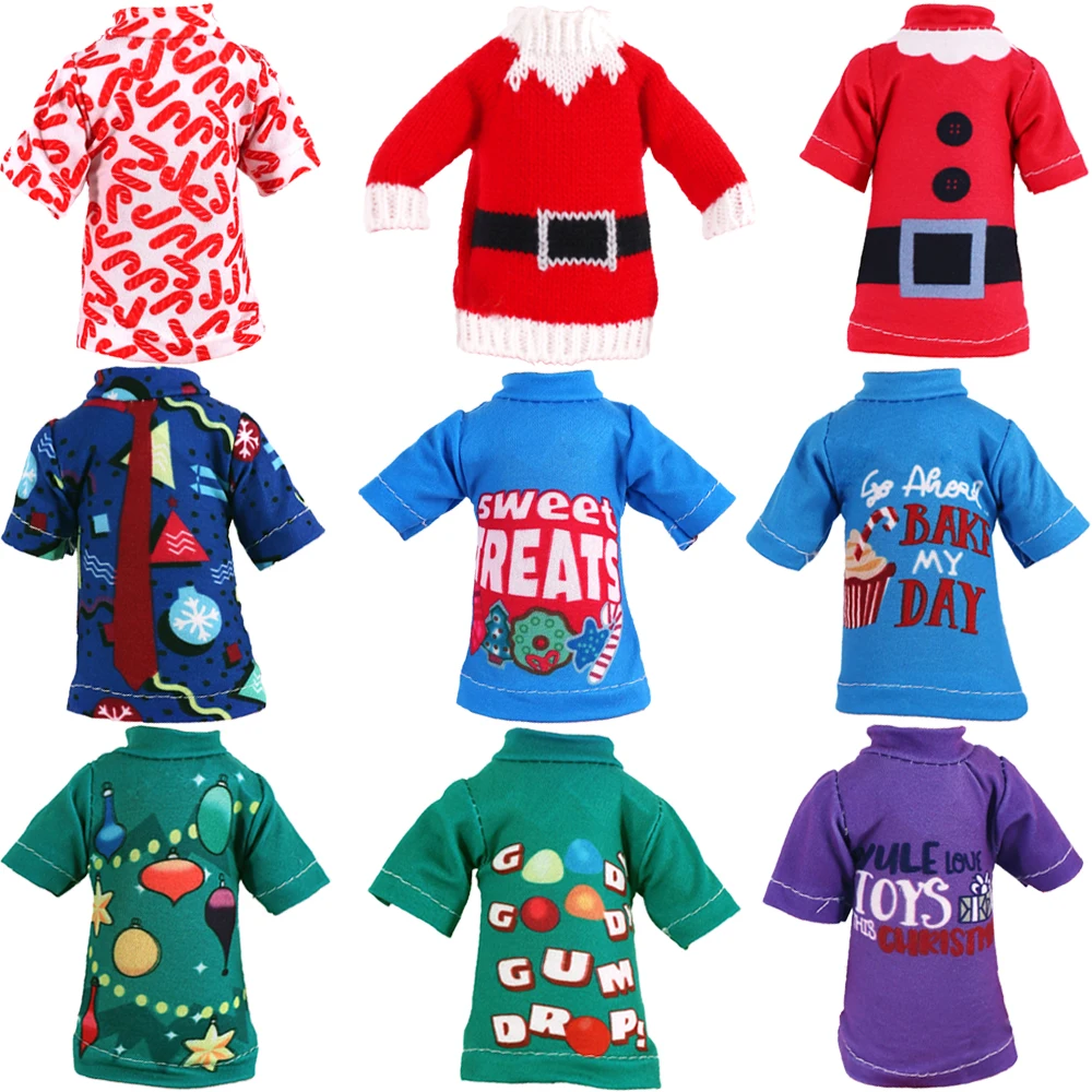 thumbnail image 2 of Ropa para muñecas Pop, mono/tops con estampado navideño para muñecas Barbis de 11,8 pulgadas, accesorios de ropa, juguetes navideños para niñas, regalos, 2 of 5