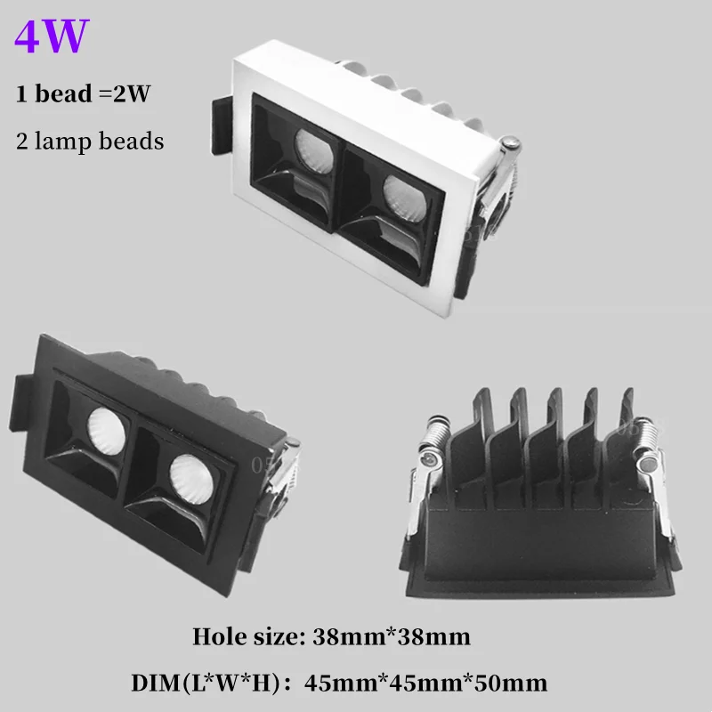 Description Picture 5 of itemTuya Intelligent dimming embedded anti-glare grille light LED Strip light 110V 220V ceiling lightCOB downlight spot light