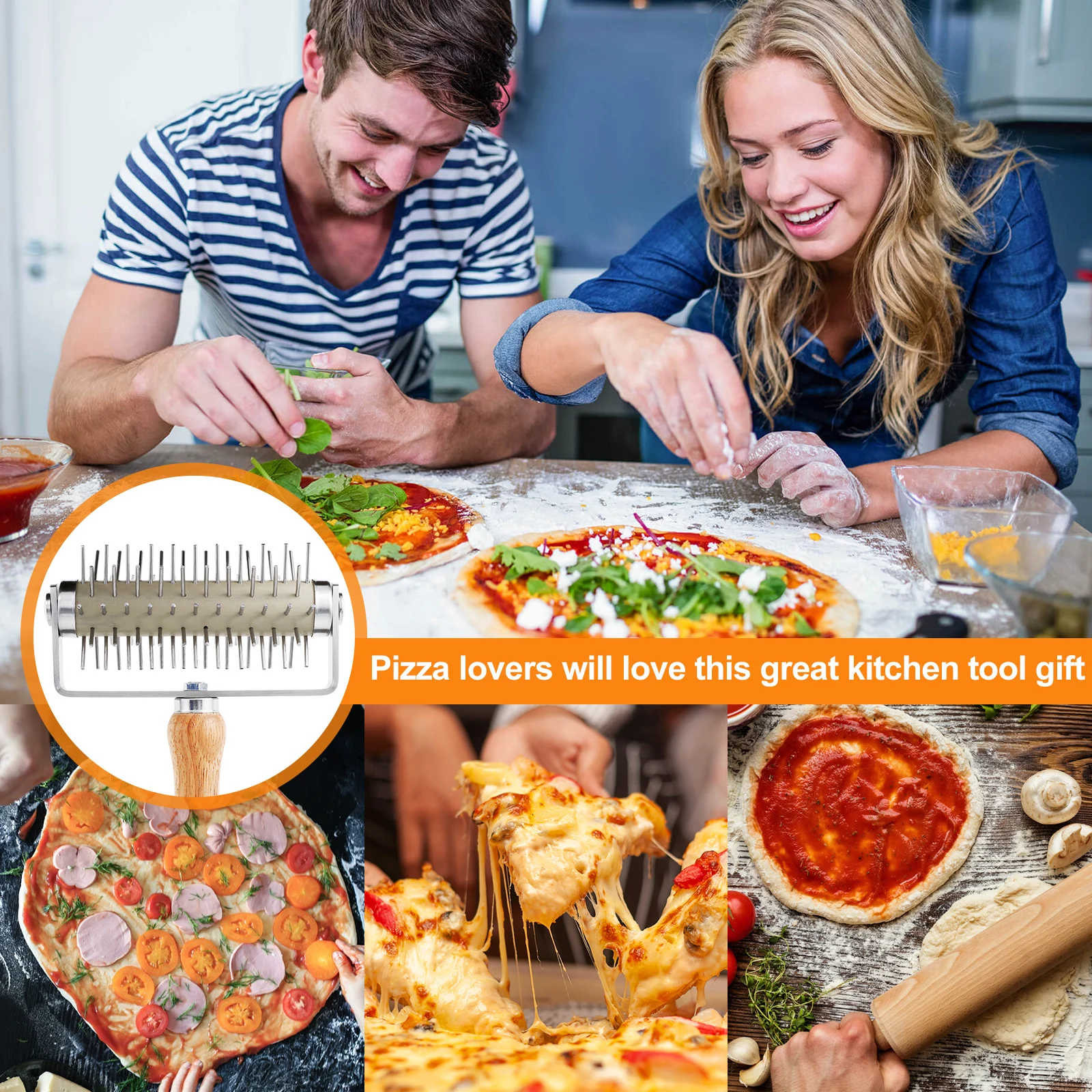 Docker Per Pasta Pizza In Acciaio Inox – Rullo Bucato Per Impasto, Anti-bolle Per Pizze, Torte E Cracker Fatti In Casa
