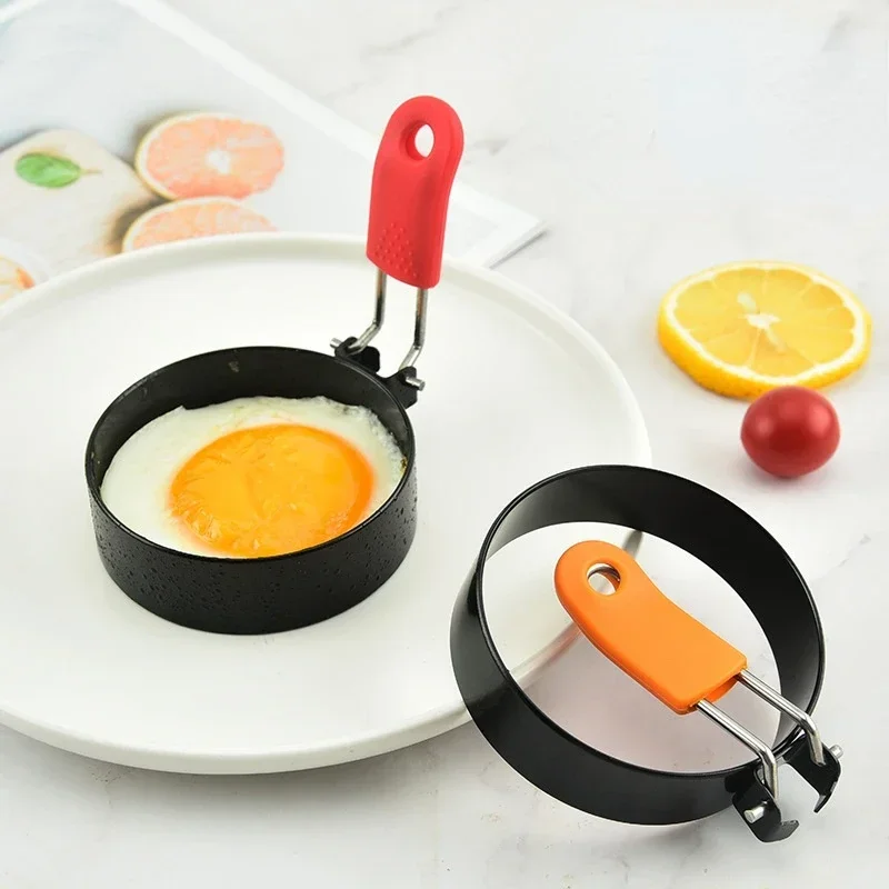 Metal Fried Egg Pancake Ring Omelette Fried Egg Round Shaper Eggs Mold for Cooking Breakfast Pan Oven Kitchen Pancake Maker Egg Mold