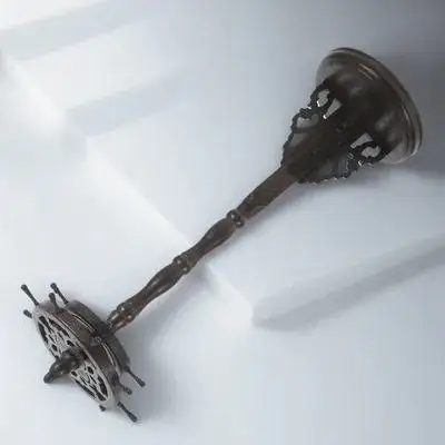 1Pcs 빈티지 라운드 베이스 나무 브러쉬 펜 홀더 잉크 브러쉬 보관을위한 크리 에이 티브 데스크 장식 사무실 학교 홈 인테리어