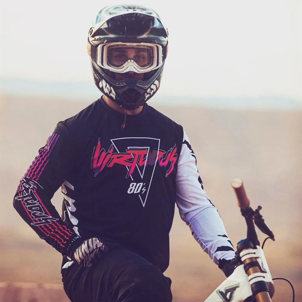 thumbnail image 1 of 2023 VIRTUOUS VRTS CRUZ MTB Motocross Jersey Bicicleta BMX Bicicleta de montaña Resistencia Carreras Descenso Ciclismo Camiseta Dh Maillot, 1 of 5