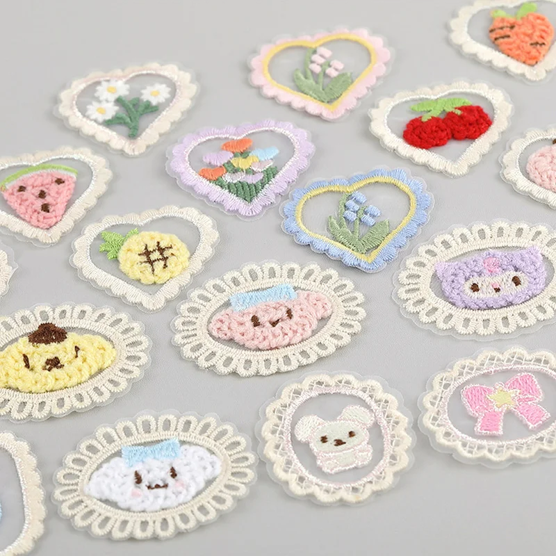 Description Picture 4 of itemLove Lace Yarn Embroidery Flower Stickers Phone Cases Gauze Skirts Pants Headwear Decorative Fabrics Clothing Accessories