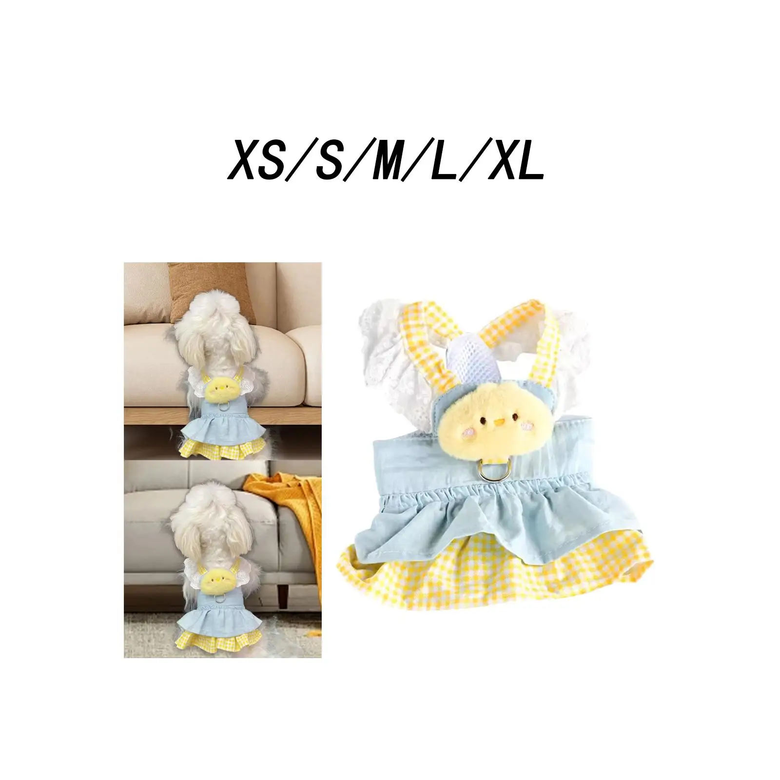 강아지 드레스 고양이 공주 드레스 소형 여자 강아지용 고양이 옷, 봄 여름