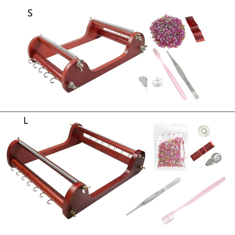

Wood Beading Machine Retro Wooded Bead for DIY Jewelry Maker Artistic Dropship