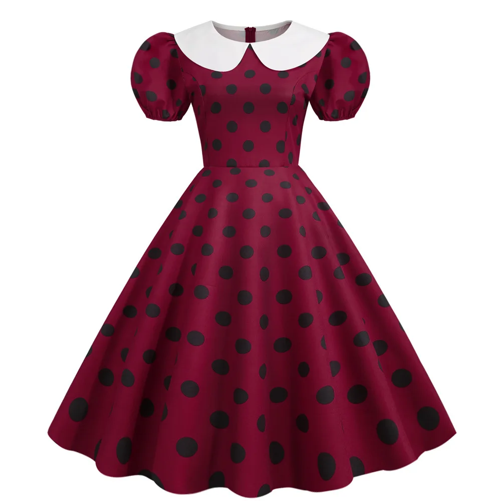 Summer Polka Dot Pin Rock Party Vintage Dress