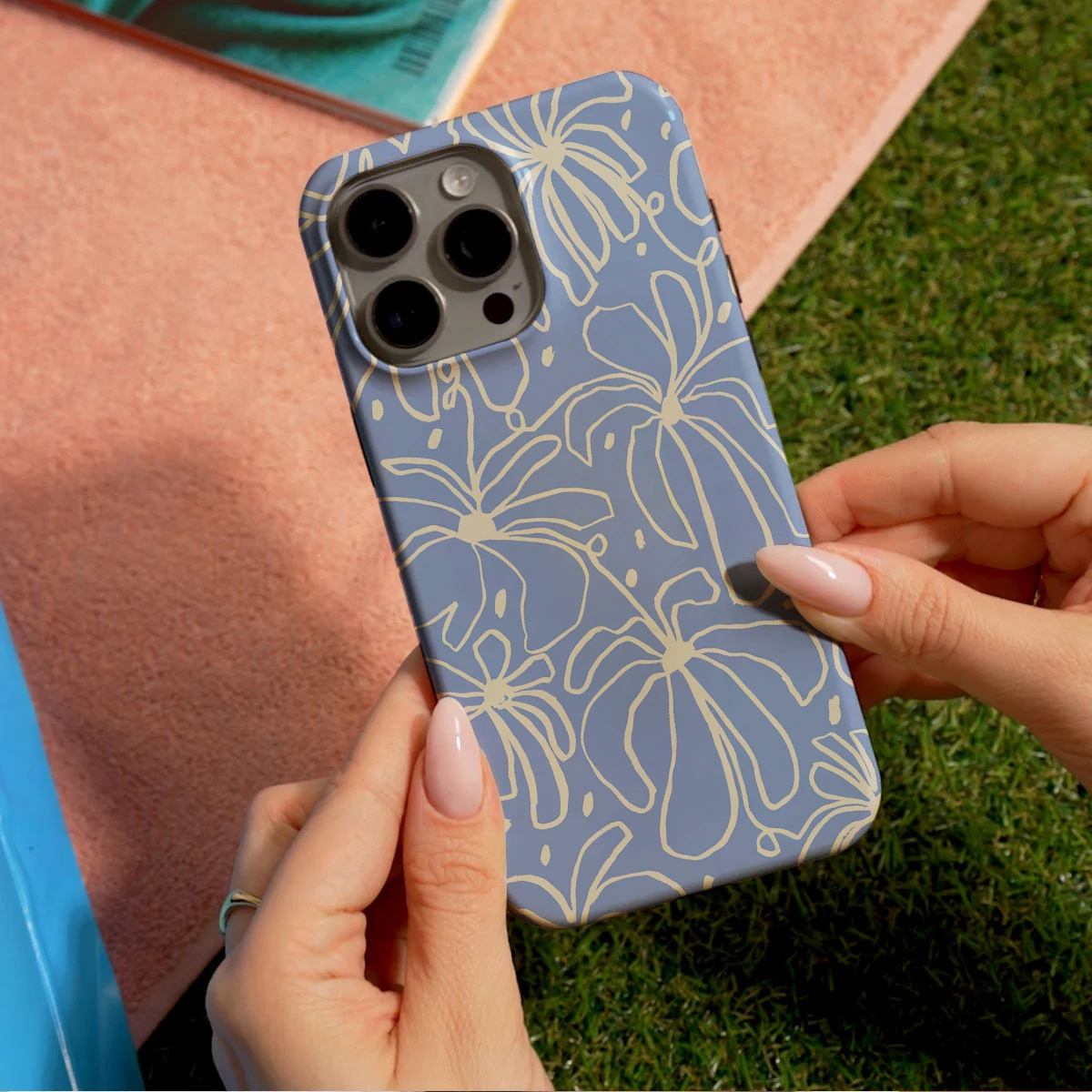 Abstract Painting Hard Acrylic Shockproof Phone Case Cover