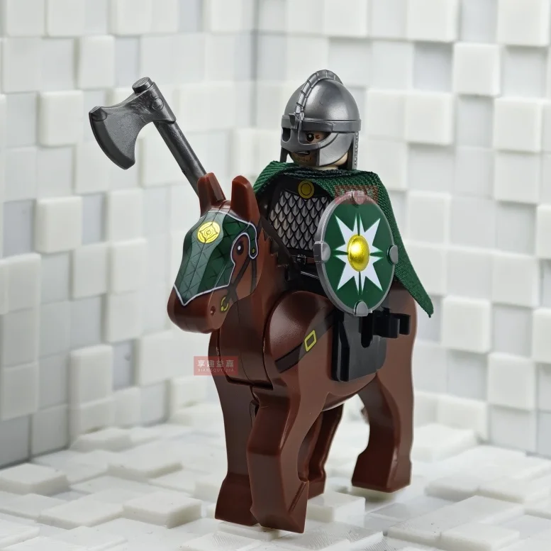 Battle Five Armies mit Schwert Rohan mit Pferd Bausteine Modell Ziegel Mini Action Spielzeug Figuren Spielzeug Geschenk für Kinder MOC – Detail 2