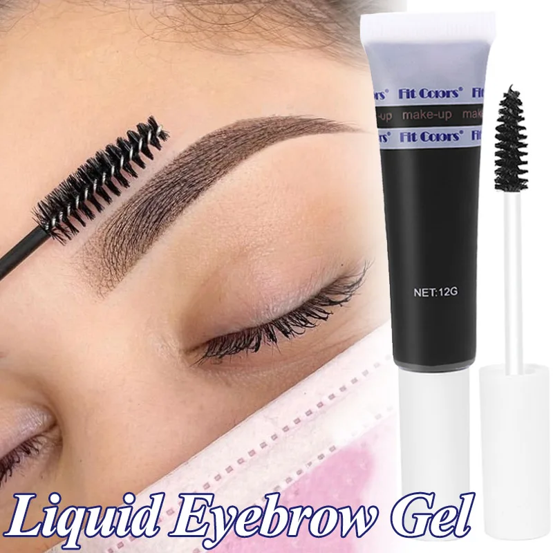 

Black Brown Dyeing Eyebrow Cream 3 Colors Waterproof Lasting Natural Liquid Brow Gel Tint Mascara Eyebrow Tattoo Makeup Comstic