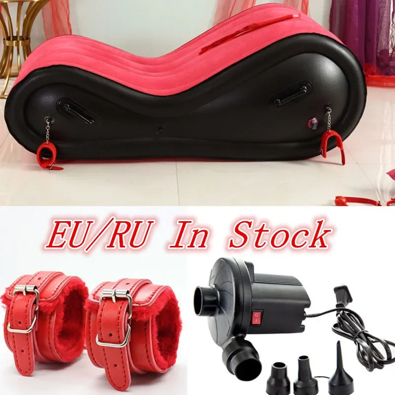Sex Inflatable Sofa Sex Furniture Easy Carry Leather Sofa Bed for Adult Sex Games Couples Erotic Sex Toy Handcuffs Gear Sex Shop