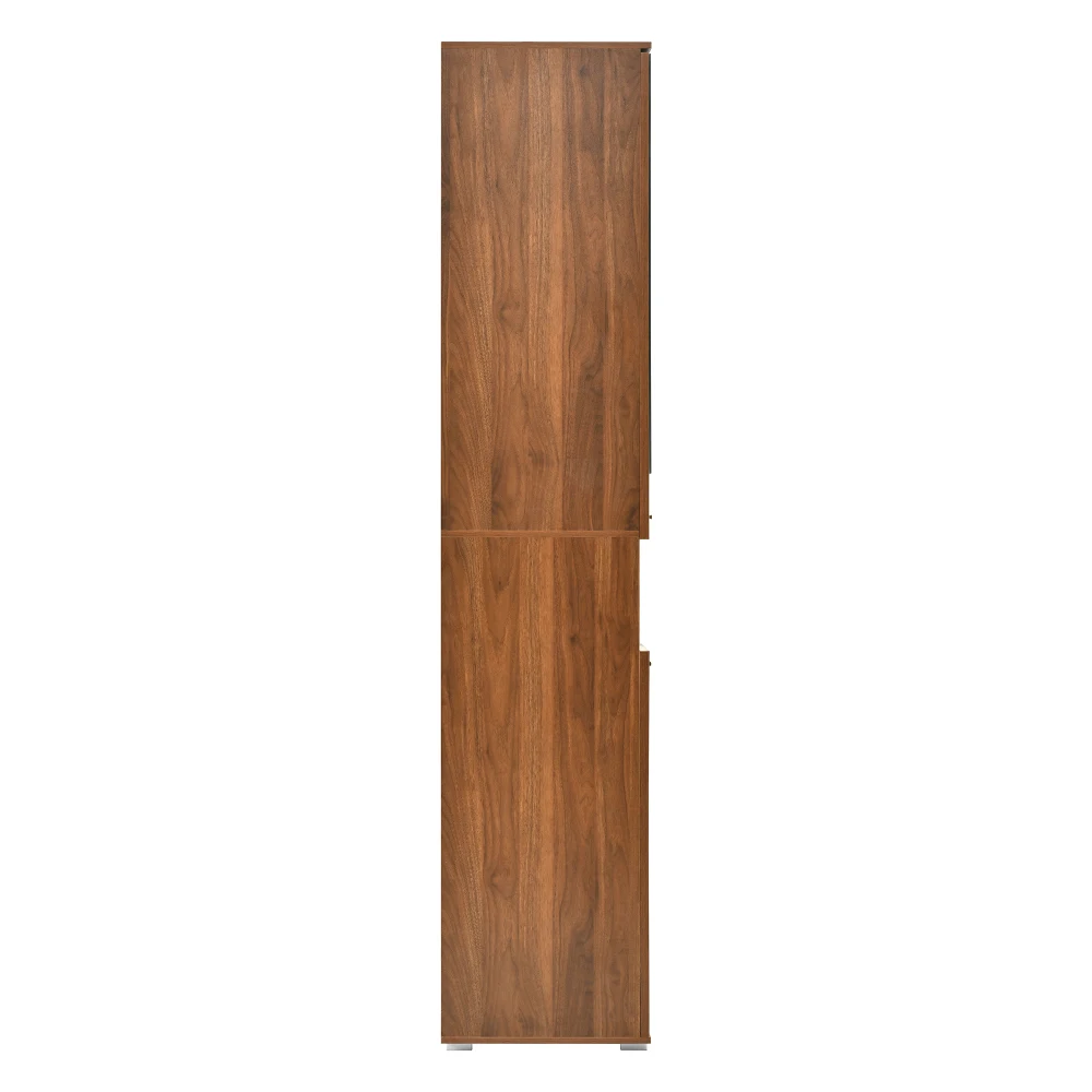 Modernes Kleiderschrank-Set mit Spiegel und LED-Beleuchtung, 6 goldene Haken + Schuhschrank + Sitzbank, Kleiderschrank mit oberem Ablagefach – Detail 17