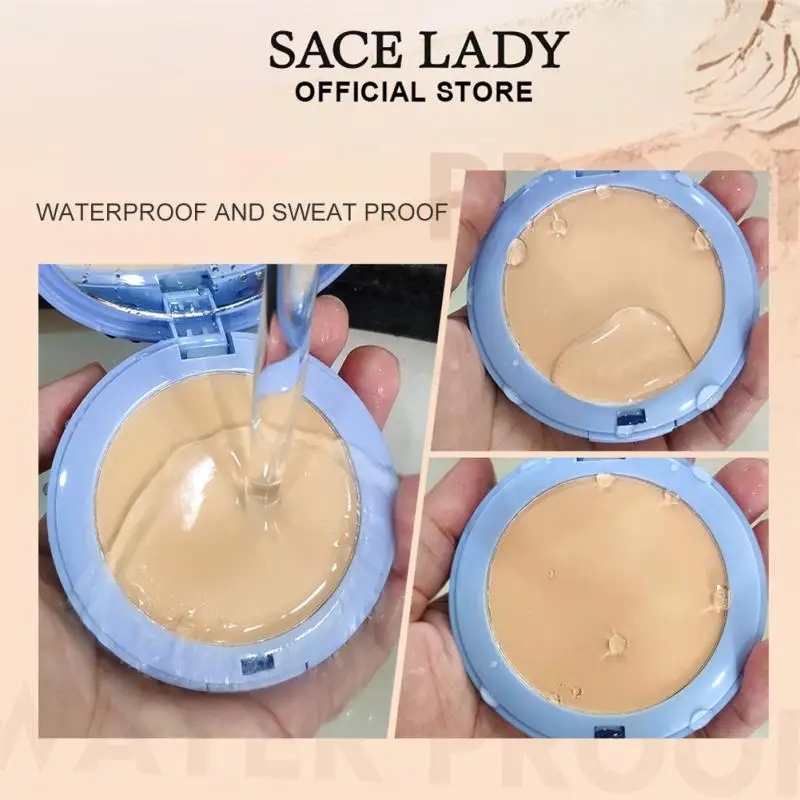 Air Cushion 3color Waterproof Long Lasting Isolation Concealer BB Cream Natural Soft Fog Powder Cake Face Base Foundation Makeup