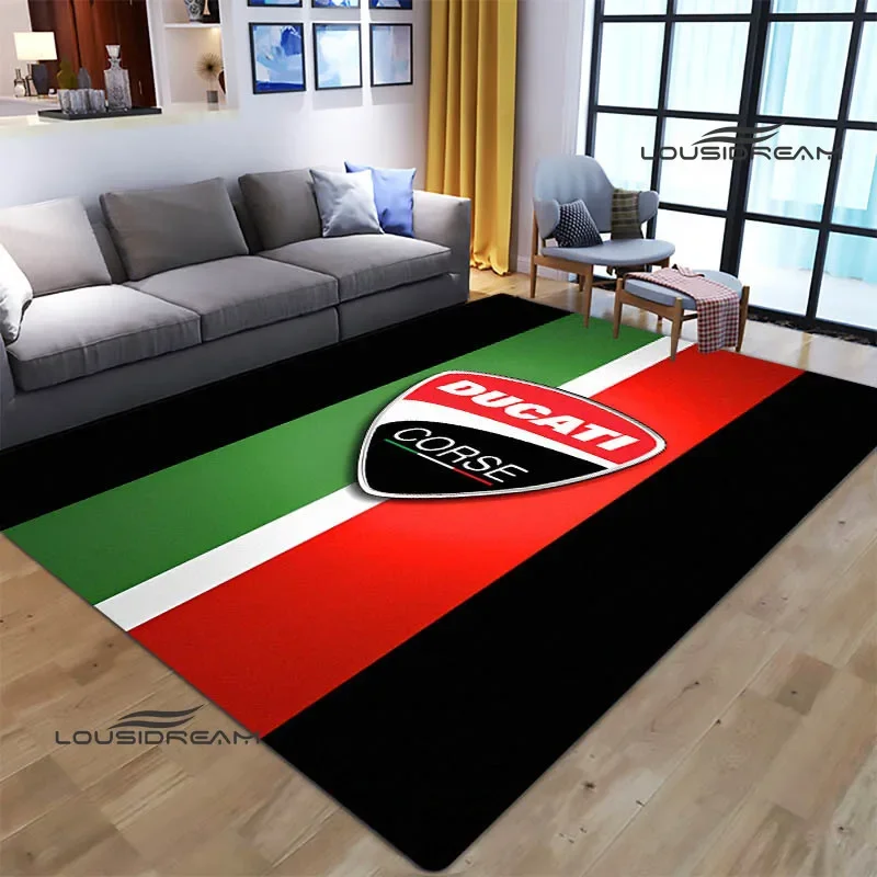 3D D-Ducatiss motorcycle printed carpet outdoor rug area rug kawaii room decor bedroom decor Non-slip carpet birthday gift plush rug,decorative carpet,silk wool rug,plush carpet,non slip carpet,imitated cashmere carpet