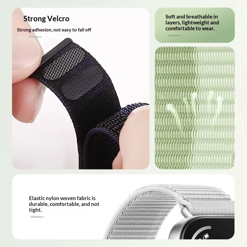 Breathable Nylon Loop Strap - Comfortable Sport Bracelet Accessories