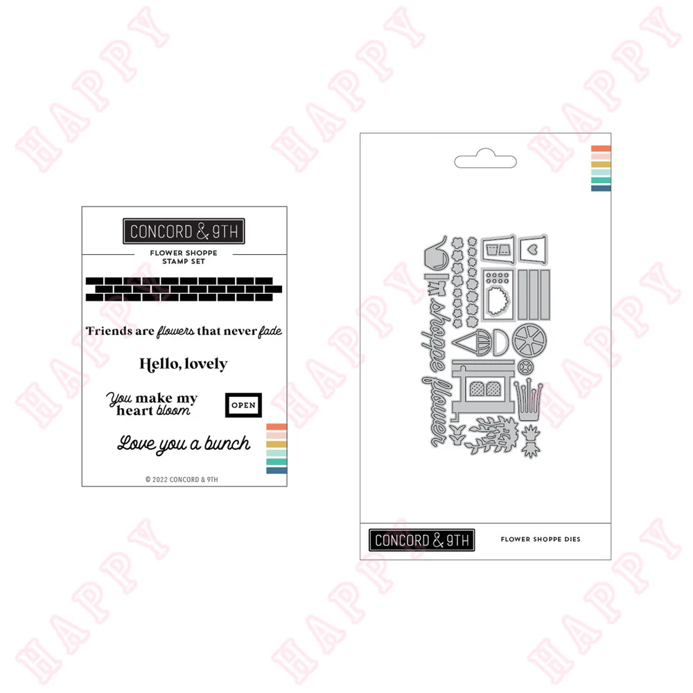 

New Metal Cutting Dies And Stamps Flower Shoppe Scrapbook Envelope Greet Card Decorative Embossing Handcraft Paper Craft Moulds