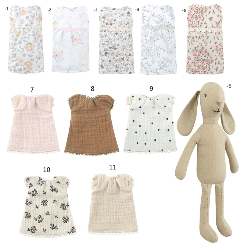 

Rabbit DIY Dress Up Clothes Plush Animals Stuffed Toy Dress Up Game for Kids