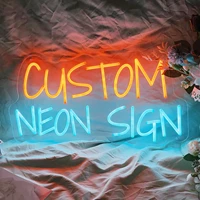 CUSTOM Neon Sign งานแต่งงานตกแต่งนีออนสุขสันต์วันเกิดเด็กของขวัญหน้าแรกห้องนอน Neon Wall Decor ไฟ LED ตัวอักษร 1