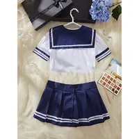 Ensemble soutien-gorge et culotte pour jeu de rôle, uniforme érotique, Lingerie pour femmes, Cosplay, sans entrejambe, sous-vêtements Sexy, robe de poupée porno, 2024 5