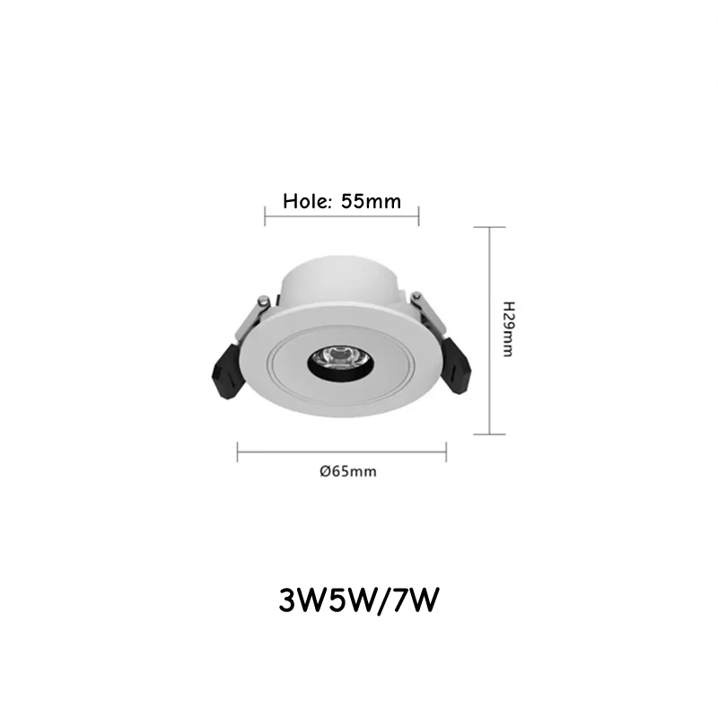 Ultra-Compact Embedded LED Spotlight for Ambient and Accent Lighting