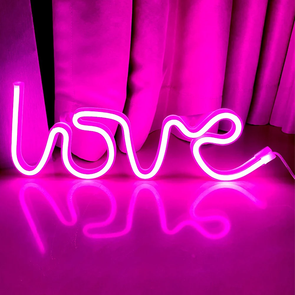 

Love Night светильник, термостойкая, водонепроницаемая, IP45, для ночного освещения, подарок на день Святого Валентина, USB, питание от батареи