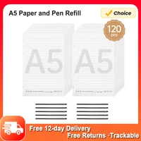 A5 Paper 120 Sheet /10pcs Ballpoint Pen Refills for Bisofice Notebook Digital Pen for Boardpen /Ophaya APP Support Notes Taking 1