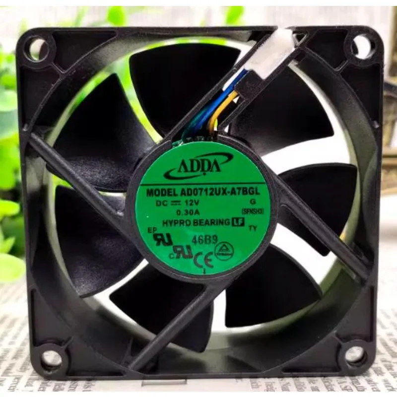 

New CPU Fan for ADDA AD0712UX-A7BGL 12V 0.30A PWM Intelligent Temperature Control Cooling Fan 7025 70*70*25MM