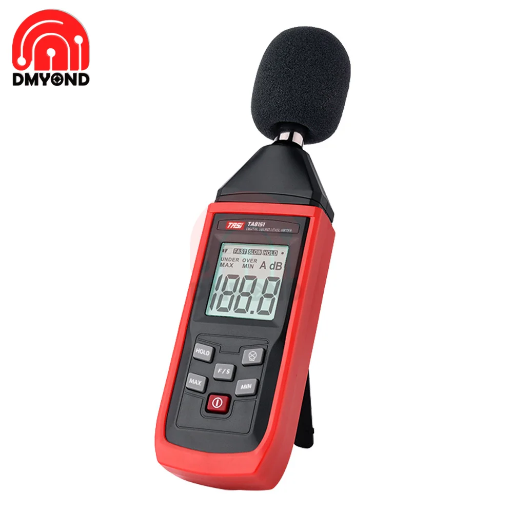 TA8151 Handheld Digital Meter Noise Tester Sound Detector Decibel Monitor 30-130dB Audio Measuring Instrument Alarm Noise Tester