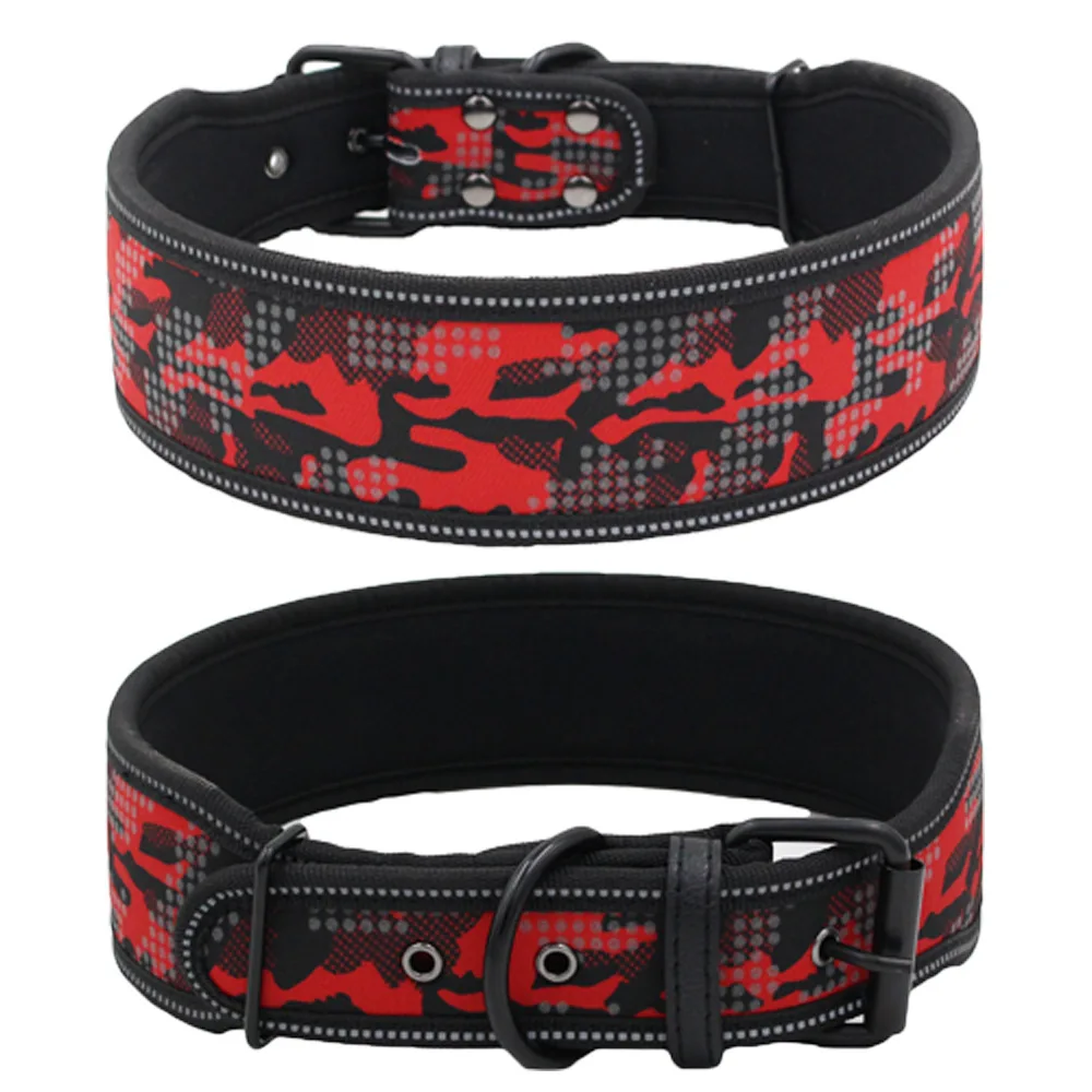 24 Colors Reflective Adjustable Dog Collar with Buckle for Small Medium Large Dogs