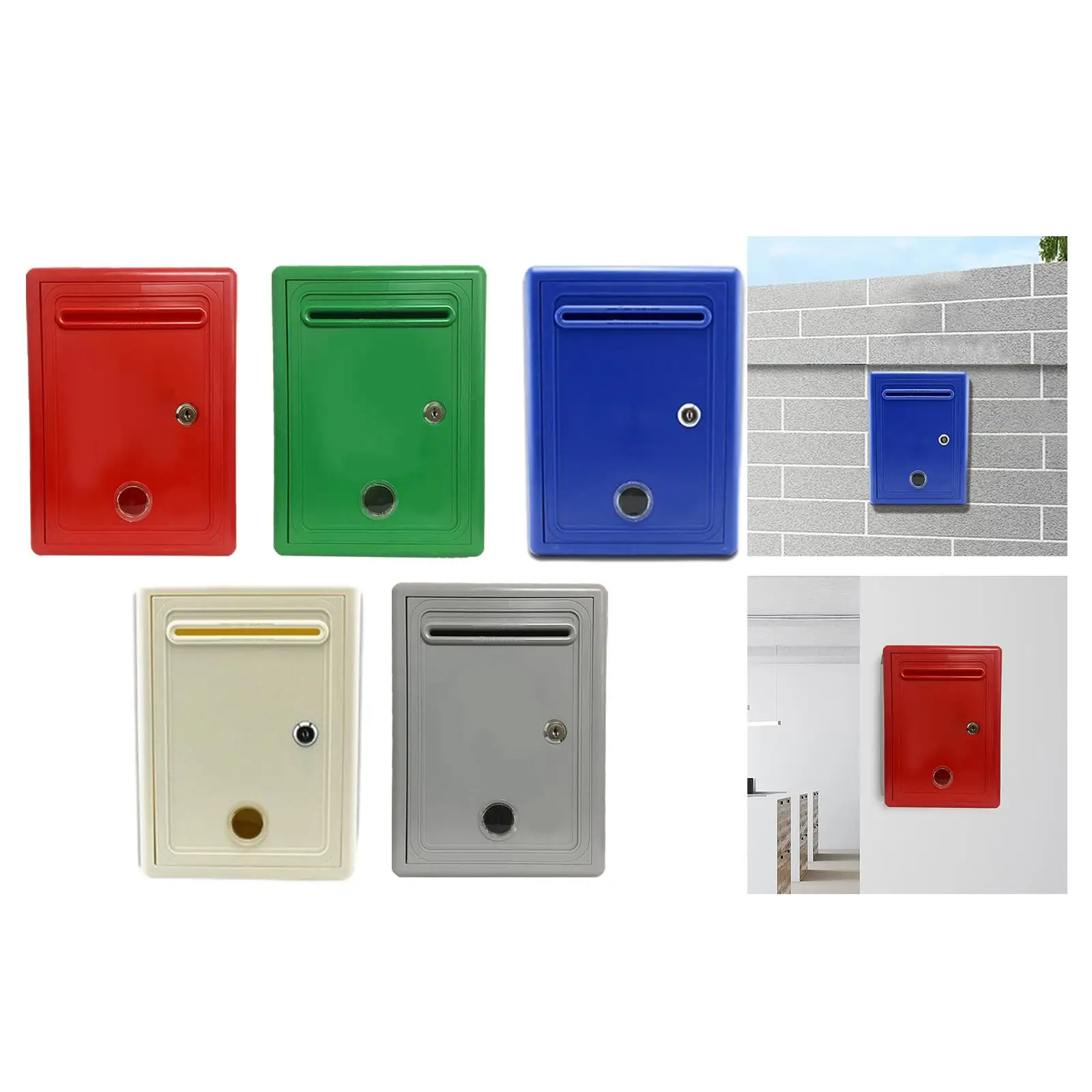 Suggestion Box Comment Box Waterproof for Home Office Classroom Complaint with Key Lock Ticket Mailbox Donation
