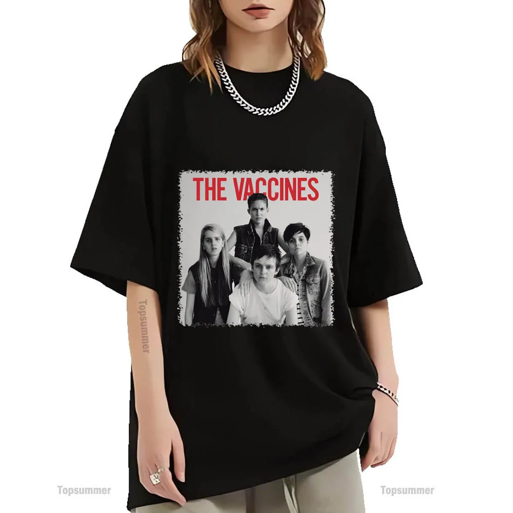 

Come Of Age Album T-Shirt The Vaccines Tour T Shirt Men'S Streetwear Cool Oversize T-Shirts Women'S Short Sleeves Tops