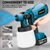 1000ML Cordless Electric Spray Gun High Power HVLP Paint Sprayer Auto Furniture Steel Coating Airbrush For Makita 18V Battery 4
