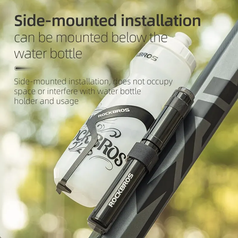 Bike Pump Portable Aluminum Alloy 260PSI for MTB Road Motorcycle