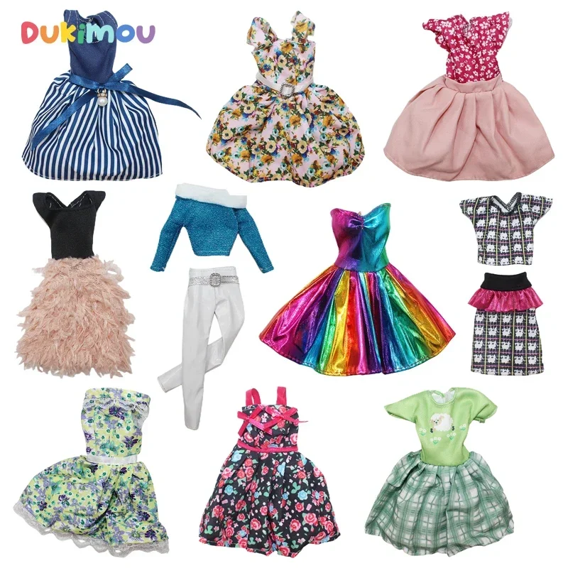 

Fashion 30cm Doll Clothes Dress T-shirt Top Skirt Pants Celebrity Suit for 12inch Doll Accessories Toys for Girls Princess Gift