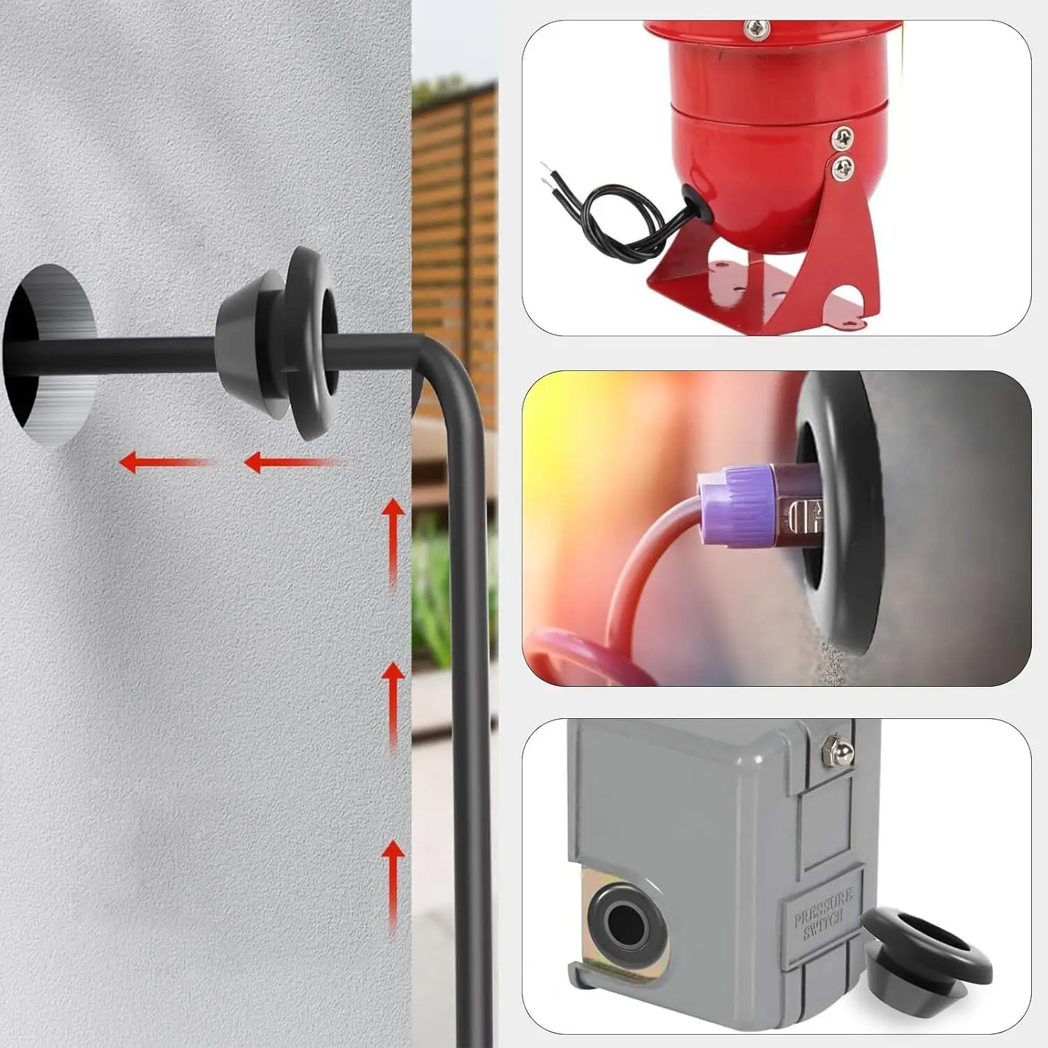 70Pcs Rubber Grommet Kit Cable Wire Hole Grommets Automotive Wiring Electrical Panels Dust Proof Moisture Resistant