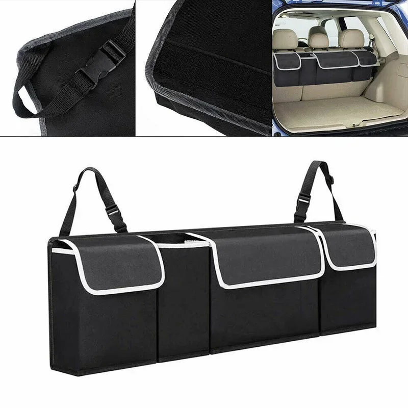 

Large Capacity Storage Bag for Car Rear Seats Multi-purpose Oxford Non Car Backrest Organizer, Durable Load-bearing Storage Bag