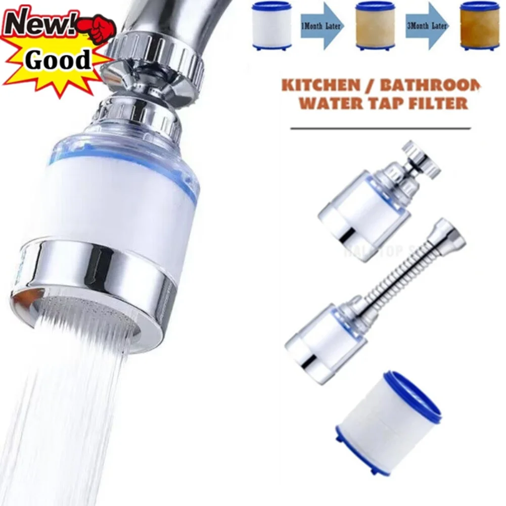 

New Kitchen Faucet Water Filter Bubbler Filter for Hard Water Bath Filtration Purifier Remove Chlorine Heavy Metal Filtered