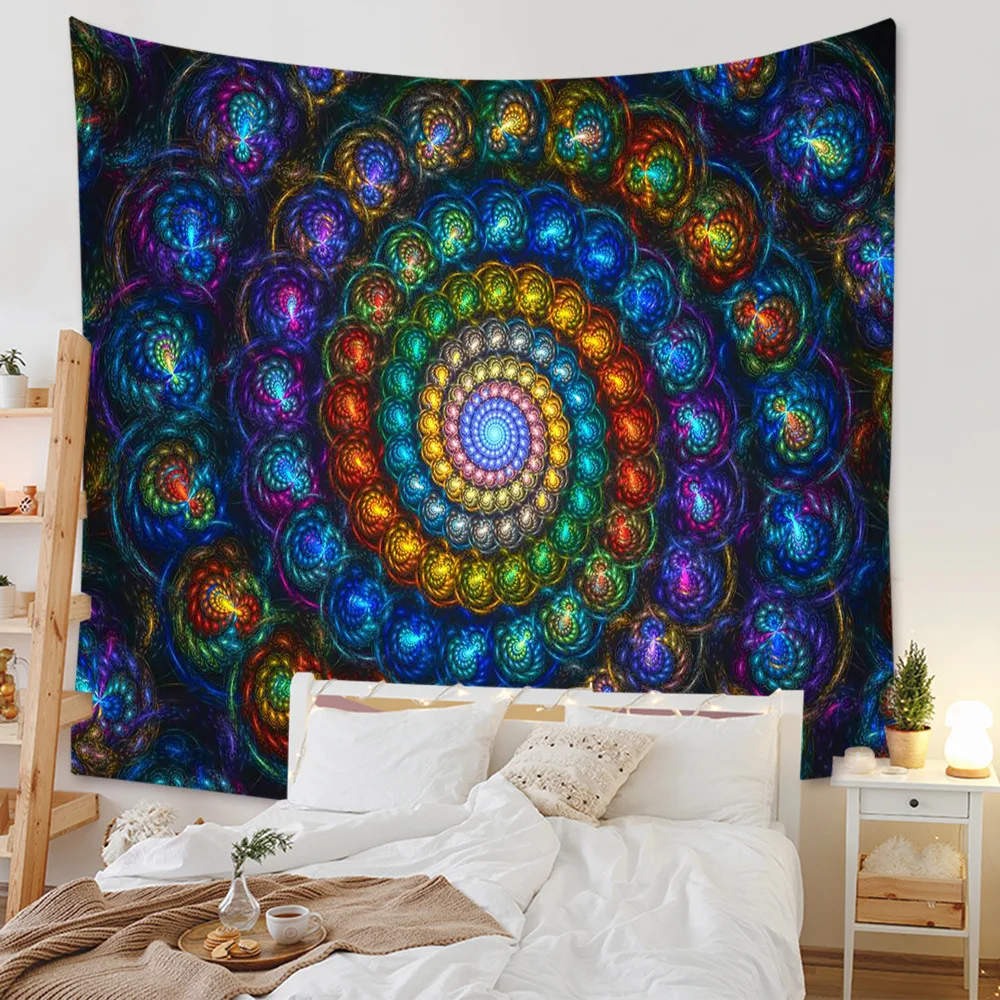 India Mandala Blanket Wall Hanging Boho Decor Wall Cloth Sandy