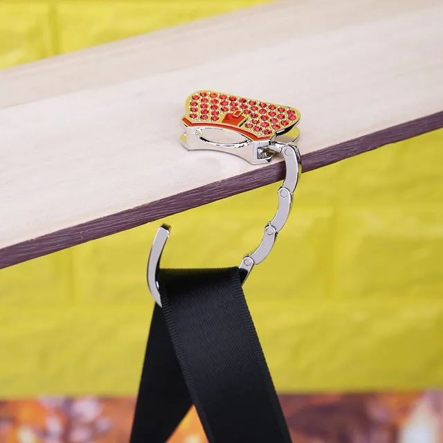 Pénztárca Kézitáska Fogas Horgos Táska Asztali Horog Kristály Strassz Dekoráció