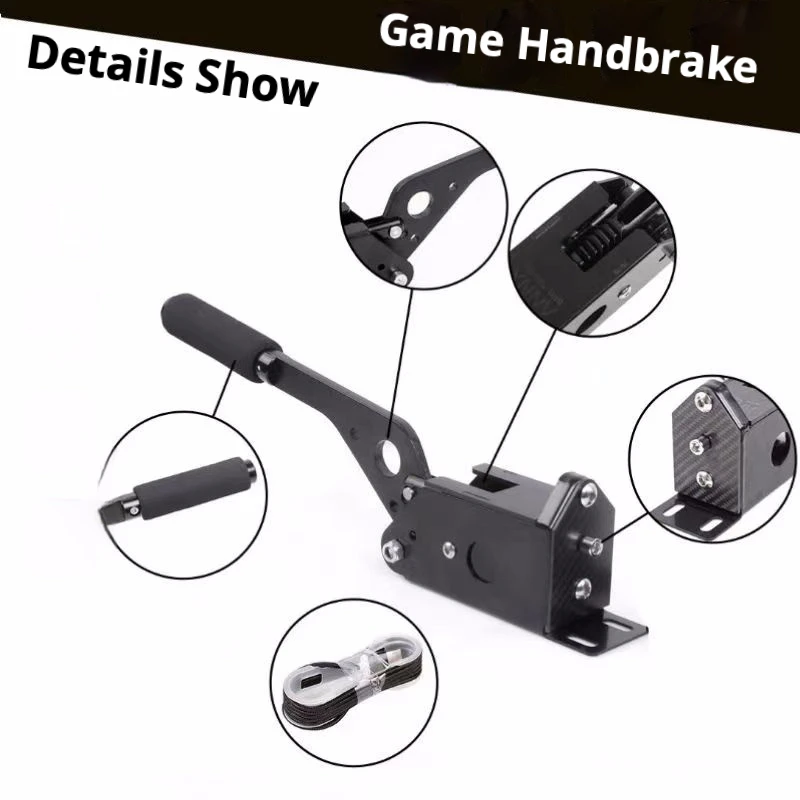 Simracing 선형 핸드 브레이크 시뮬레이터, 드라이브 프리 직접 연결, 플러그 앤 플레이 핸드 브레이크 게임 액세서리, PC용 스티어링 휠