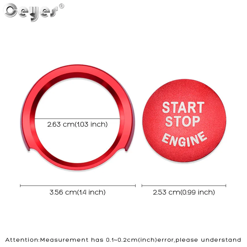 Doofoto Car Styling Engine Button Start Stop Ring Cap For Bmw F20 F21 F22 F23 F30 F31 F10 Decoration Switch Accessories Cover