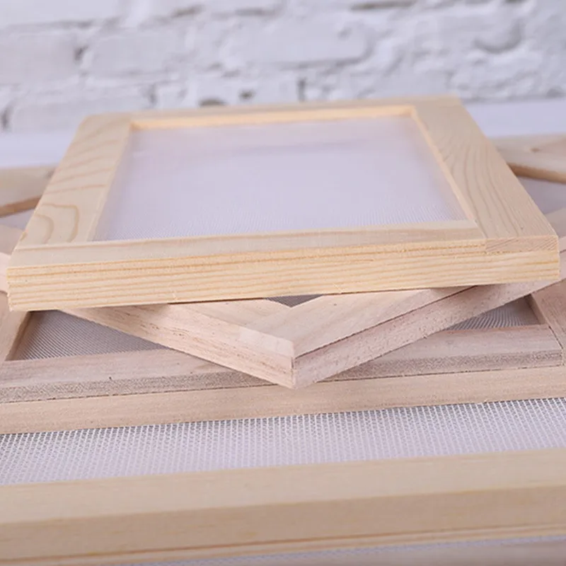 Mold And Deckle 8-Pack Paper Making Wooden Frames & Screens - 5x7