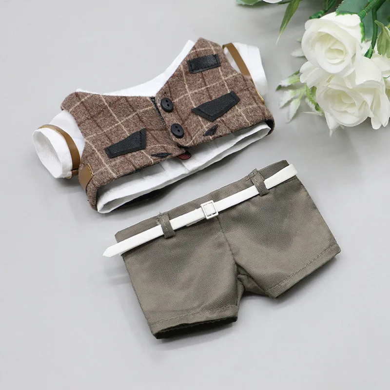 20CM Doll Handsome Coat Vest 20cm Doll Clothing Accessories Cosplay 20cm Plush Ancient Costume