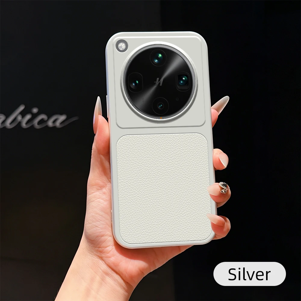Luxury Leather Case with Lens Protection & Matte Finish – Premium Back Cover